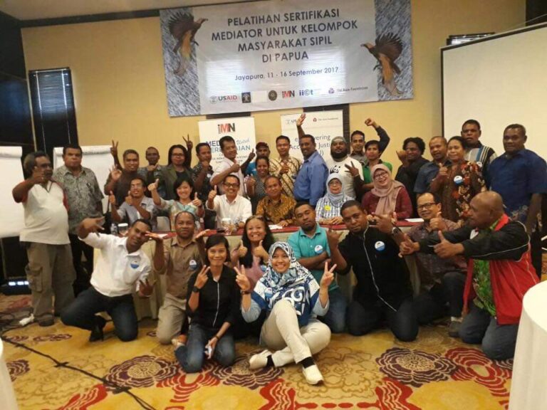 Pelatihan Sertifikasi Mediasi Papua 2017